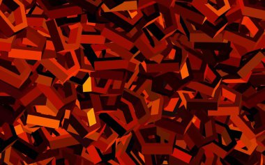 Altıgen kümeli koyu kırmızı vektör arkaplan. Bulanık arkaplanda renkli altıgenler. Reklamınız için bir kalıp, kitapçıklar.