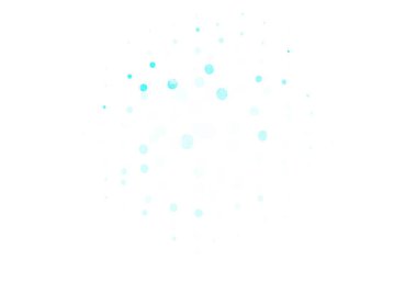 Açık Mavi, noktalı yeşil vektör arkaplanı. Bulanık yağmur damlaları olan soyut bir çizim. Poster ve web siteleri için tasarım.