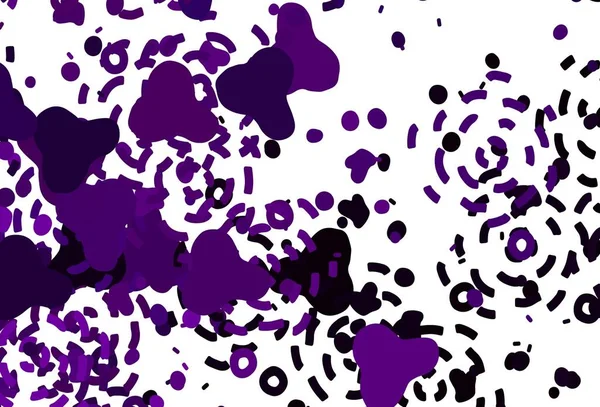 Светло Фиолетовый Векторный Фон Цветами Красочные Хаотические Формы Градиентом Современном — стоковый вектор