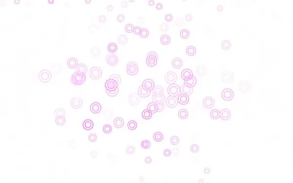 Светло Розовый Векторный Узор Сферами Иллюстрация Набором Ярких Красочных Абстрактных — стоковый вектор