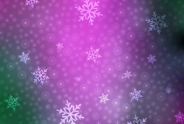 淡淡的粉红 圣诞风格的绿色矢量图案 圣诞风格的设计与圣诞球 大学海报 横幅的最佳设计 — 图库矢量图片