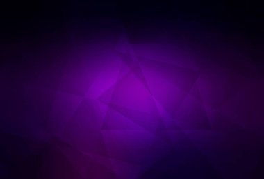 Koyu Mor vektör soyut çokgen şablon. Üçgenli modern soyut çizim. Pankartın için tamamen yeni bir şablon.