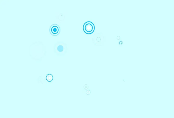 Azul Claro Textura Vectorial Amarilla Con Discos Ilustración Abstracta Brillante — Vector de stock