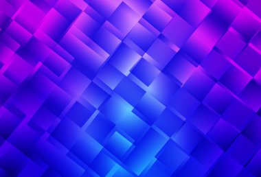 Açık Pembe, eşkenar dörtgenli Mavi vektör arkaplanı. Dikdörtgen şekilli soyut çizimler. Reklamlar için desen.