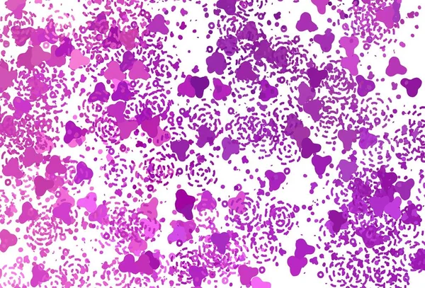 Light Pink Vector Backdrop Memphis Shapes Πολύχρωμες Χαοτικές Μορφές Κλίση — Διανυσματικό Αρχείο