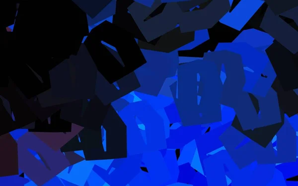 Темно Синяя Желтая Векторная Компоновка Шестиугольными Вставками Размытый Фон Цветными — стоковый вектор