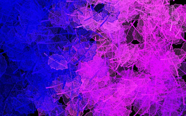 Σκούρο Μωβ Ροζ Διάνυσμα Doodle Φόντο Φύλλα Μια Κομψή Φωτεινή — Διανυσματικό Αρχείο