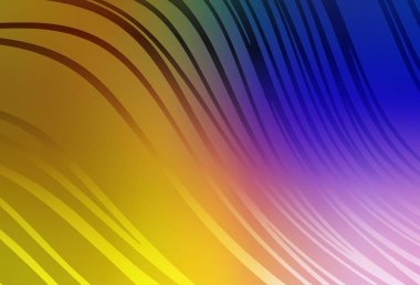 Koyu pembe, kıvrımlı sarı vektör deseni. Yaratıcı illüstrasyon, yarım tonlu ve eğimli. Fikirlerin için bir örnek..