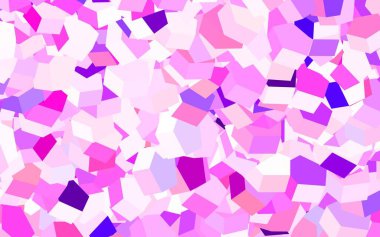 Açık pembe, altıgen şekilli kırmızı vektör düzeni. Renkli altıgenli bir resim seti. İş ilanınız için tasarım.