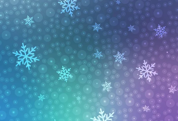 Light Pink Blue Vector Texture Birthday Style Shining Illustration Christmas — Stock Vector