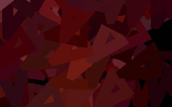 Mise Page Vectorielle Rouge Foncé Avec Lignes Triangles Triangles Sur — Image vectorielle