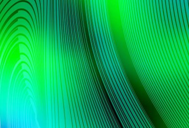 Açık yeşil çizgili vektör dokusu. Eğri şekilli yepyeni renkli bir tasvir. Marka kitabı için şık bir desen.