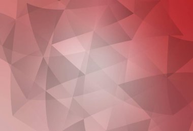 Açık pembe vektör soyut mozaik arkaplan. Üçgenli renkli soyut çizimler. İş tasarımınız için yepyeni bir tarz.