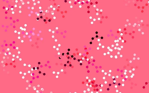 Light Pink Röd Vektor Bakgrund Med Artificiell Intelligens Data Färgglad — Stock vektor