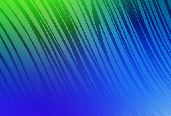 Ljusblå Grön Vektormall Med Böjda Linjer Smart Illustration Abstrakt Stil — Stock vektor