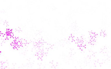 Açık Mor, Pembe vektör arkaplan ve yapay zeka verileri. Renkli yapay zeka yapısı, eğimli çizgiler ve noktalar. Siber yeniliklerin tasviri için tasarım.