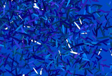 Düz çizgileri olan koyu mavi vektör düzeni. Çizgilerle modern geometrik soyut çizim. İş ilanınız için akıllı tasarım.