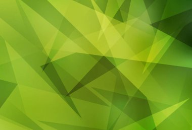 Açık Yeşil, kristaller, üçgenler ile Sarı vektör şablonu. Doğa tarzı üçgenler ile güzel illüstrasyon. Kitapçıklar, broşürler için desen