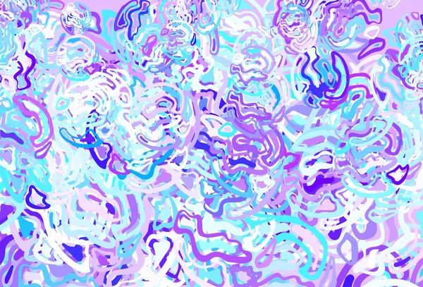 Lichtroze Blauwe Vectorsjabloon Met Chaotische Vormen Moderne Abstracte Illustratie Met — Stockvector