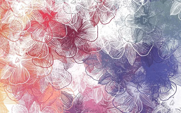Luz Multicolor Vector Fondo Abstracto Con Flores Ilustración Abstracta Con — Archivo Imágenes Vectoriales