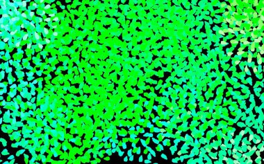 Koyu yeşil, rastgele şekilli sarı vektör deseni. Soyut tarzda rengarenk gradyan şekilleri olan bir resim. Bir cep telefonu için arka plan.