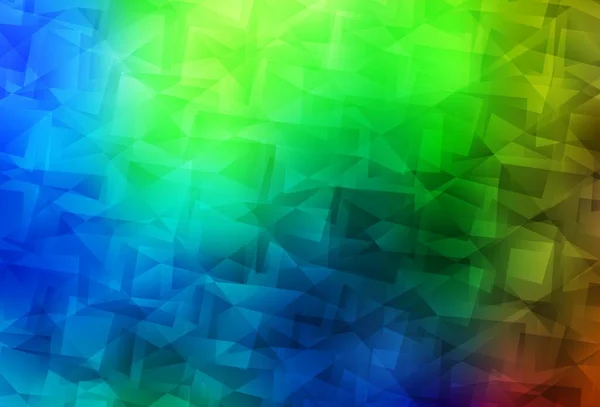 Тёмный Многоцветный Векторный Абстрактный Многоугольный Шаблон Красочная Абстрактная Иллюстрация Треугольниками — стоковый вектор