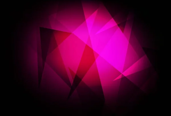 带有三角形的暗粉色矢量背景 带三角形的抽象梯度图解 商务名片的现代设计 — 图库矢量图片