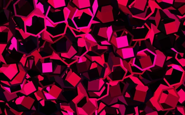 Altıgen şeklinde koyu turuncu vektör şablonu. Altıgenli soyut bir tasarım. Web sitesi posterleri, afişler için tasarım.