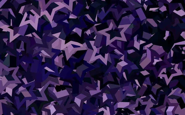 Темно Фиолетовый Вектор Яркими Звездами Звёзды Размытом Абстрактном Фоне Градиентом — стоковый вектор