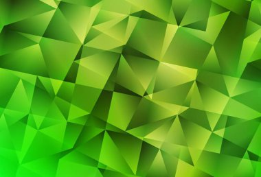 Açık yeşil, sarı vektör soyut çokgen desen. Çokgen biçiminde, gradyan ile renkli çizimler. Web siteniz için çokgen tasarım.