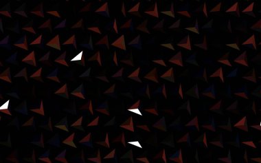 Koyu pembe, üçgenli sarı vektör arkaplan. Renkli üçgenlerin olduğu bir resim. İniş sayfası için modern şablon.