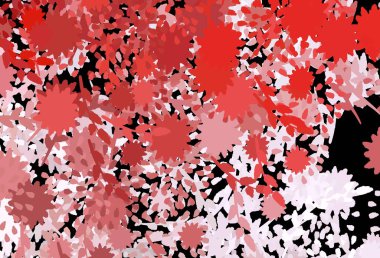 Soyut şekilli açık kırmızı vektör arkaplanı. Soyut tarzda rengarenk gradyan şekilleri olan bir resim. Web siteniz için basit tasarım.