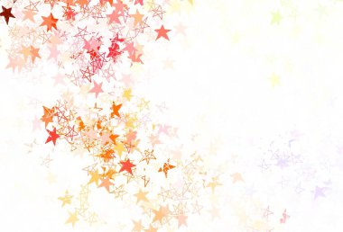 Gökyüzü yıldızlı ışık çokrenkli vektör şablonu. Bulanık arkaplanda gradyanı olan yıldızlar. Reklamınız, posteriniz, afişiniz için en iyi tasarım.