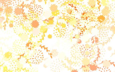 Çiçekli açık kırmızı vektör karalama deseni. Çiçekli modern soyut çizim. İşiniz için yepyeni bir tasarım..