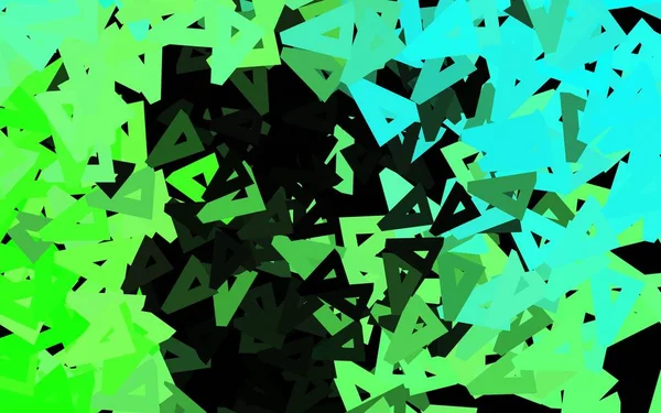 Темно Зеленый Вектор Искушают Кристаллами Треугольниками Красивая Иллюстрация Треугольниками Стиле — стоковый вектор