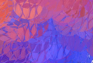 Açık mavi, Memphis şekilli kırmızı vektör arkaplan. Soyut gradyan şekilli basit renkli çizimler. Duvar kağıtları için zarif tasarım.