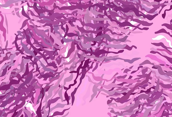 Modèle Vectoriel Rose Clair Avec Des Lignes Courbées Illustration Abstraite — Image vectorielle