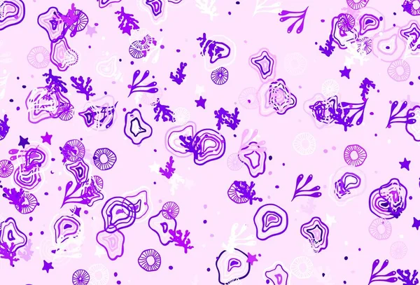 Kaotik şekilli açık mor vektör şablonu. Soyut tarzda rengarenk gradyan şekilleri olan bir resim. İşiniz için en iyi akıllı tasarım.