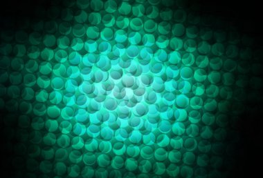 Daire şekilli koyu yeşil vektör düzeni. Parlak renkli soyut çemberlerin olduğu bir resim. Fütürist reklamlar ve kitapçıklar için şablon.