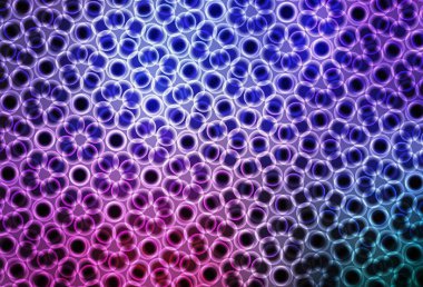 Açık Mor, küreli pembe vektör deseni. Doğa tarzında bulanık halkaları olan güzel renkli çizimler. Reklamlar, broşürler için desen.