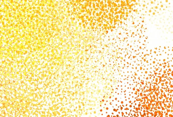 Light Orange Vector Backdrop Dots Beautiful Colored Illustration Blurred Circles — Stock Vector