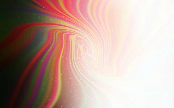 ライトピンク 赤いベクトルテンプレート 抽象的なテンプレート上の空の星と輝くイラスト 宇宙背景用テンプレート — ストックベクタ