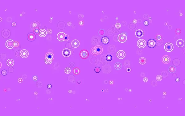 Azul Claro Padrão Vetorial Vermelho Com Esferas Glitter Ilustração Abstrata — Vetor de Stock