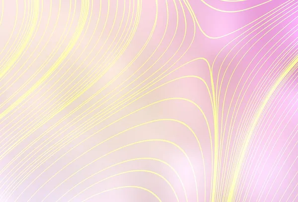 浅粉色 黄色矢量模糊了明亮的图案 一个优雅的带有渐变的明亮插图 为你的工作设计巧妙的设计 — 图库矢量图片