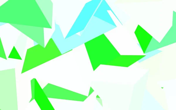 ライン 三角形のライトグリーンベクトルレイアウト カラフルな三角形のモダンな抽象的なイラスト 名刺のモダンなデザイン — ストックベクタ