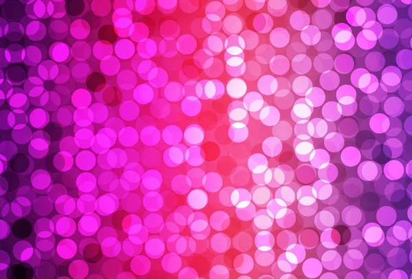 Hellviolett Rosa Vektorhintergrund Mit Flecken Illustration Mit Einer Reihe Leuchtender — Stockvektor