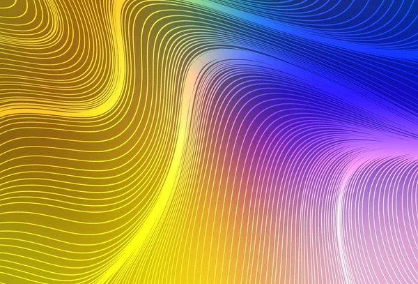 Dunkelrosa Gelber Vektorhintergrund Mit Geraden Linien Leuchtend Farbige Illustration Mit — Stockvektor