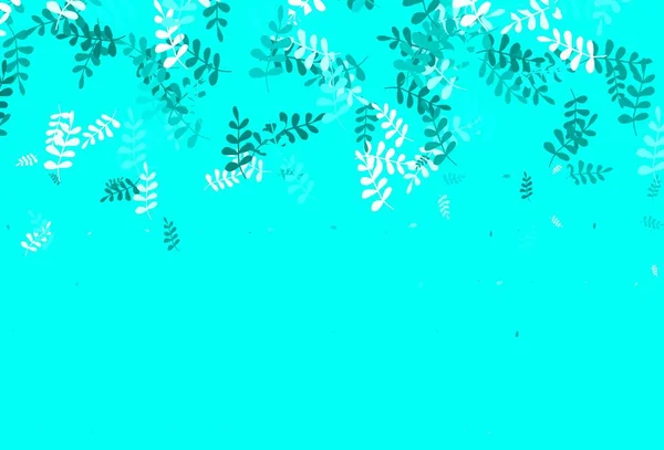 Светло Зеленая Векторная Текстура Листьями Листья Размытом Абстрактном Фоне Градиентом — стоковый вектор