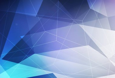 Koyu pembe, üçgenli mavi vektör arkaplan. Renkli üçgenli modern soyut illüstrasyon. Web siteniz için basit tasarım.