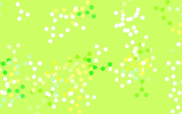 Hellgrüne Gelbe Vektortextur Mit Konzept Der Künstlichen Intelligenz Farbige Struktur — Stockvektor